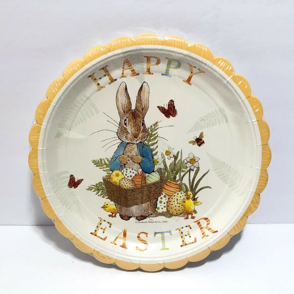 Meri Meri Beatrix Potter Peter Rabbit 12 Paper Plates & 20 Napkins Easter Party - Picture 2 of 7